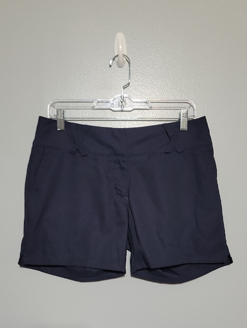 adidas Womens Dark Blue Climalite Athletic Lightweight Outdoor Golf Shorts Sz 6